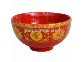 4.3^AUSPICIOUS RED CERAMICS BOWL(1PCS)CNY(9335)